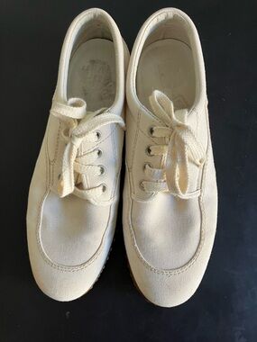 Hogan Cream Canvas Sneakers